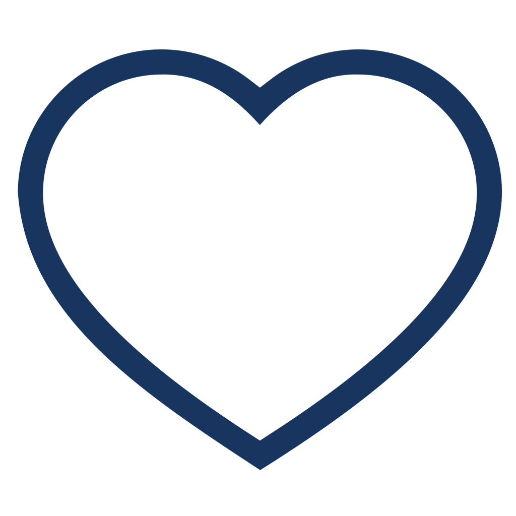 Heart icon navy