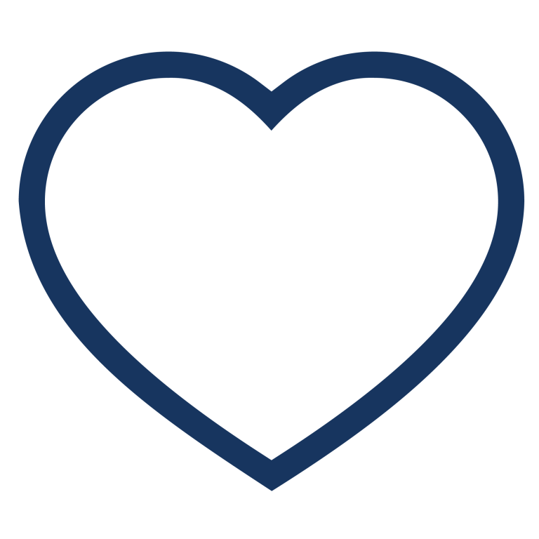 Heart icon navy